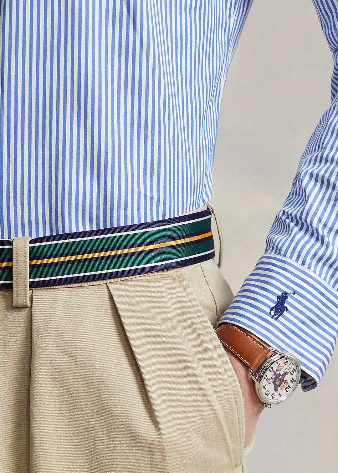 Polo Ralph Lauren Custom Fit Striped Poplin Shirt 7