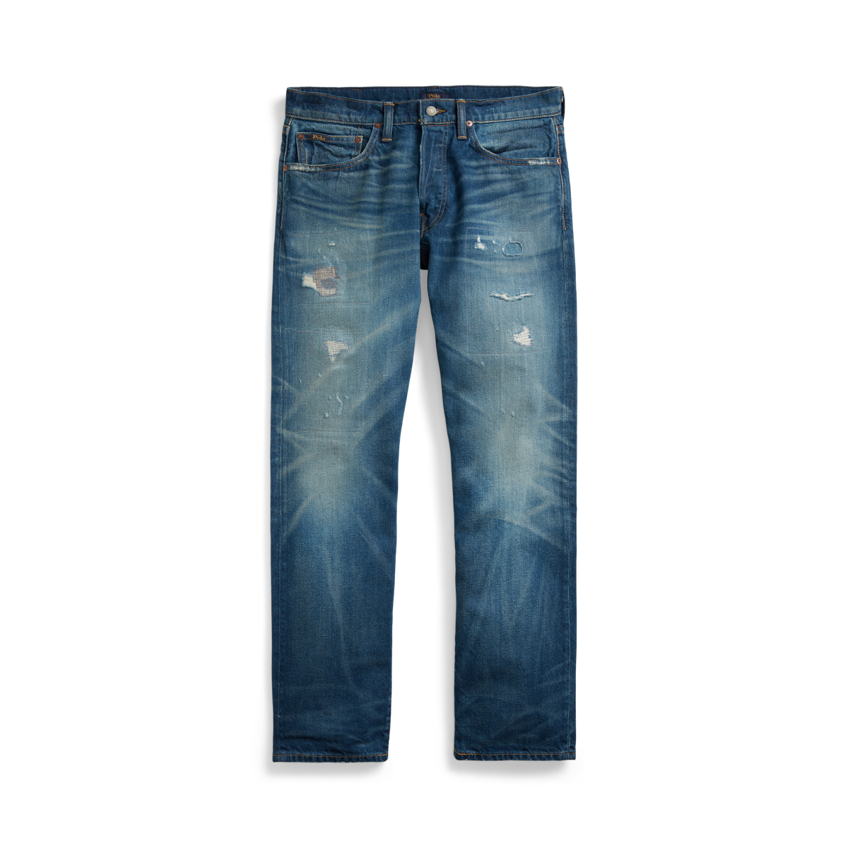 Classic Fit Distressed Stretch Jean