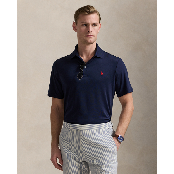 Men's Blue Performance Polo Shirts