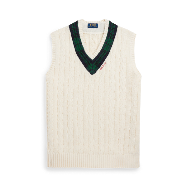 Cotton-Cashmere Cricket Vest