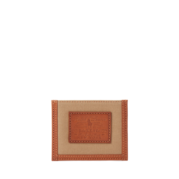 Heritage Canvas & Leather Card Case