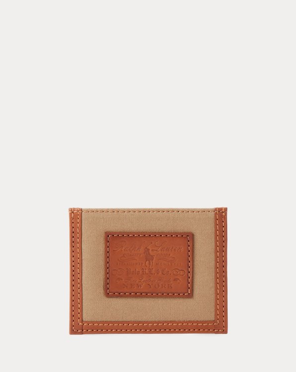 Heritage Canvas &amp; Leather Card Case
