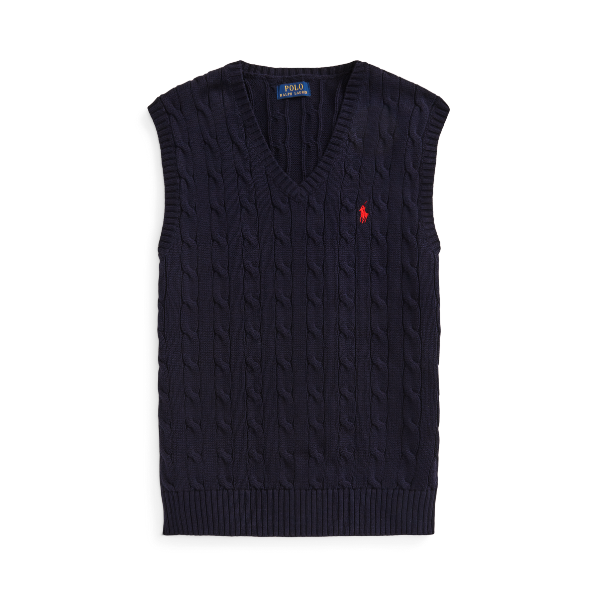 Cable-Knit Cotton Sweater Vest | Ralph Lauren