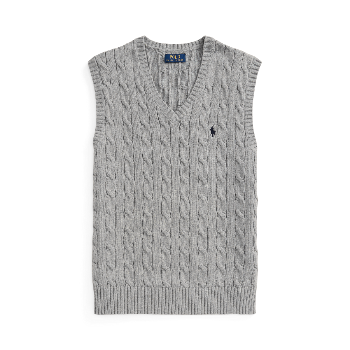 Cable-Knit Cotton Sweater Vest | Ralph Lauren