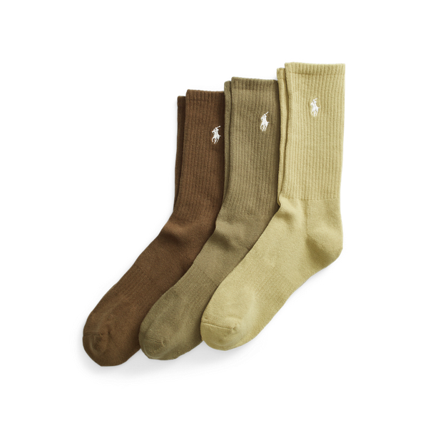 Cotton-Blend Crew Sock 3-Pack Polo Ralph Lauren 1