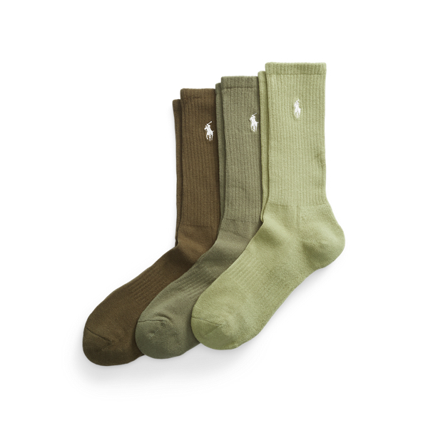 Cotton-Blend Crew Sock 3-Pack Polo Ralph Lauren 1