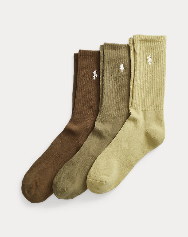 Cotton-Blend Crew Sock 3-Pack Polo Ralph Lauren 1