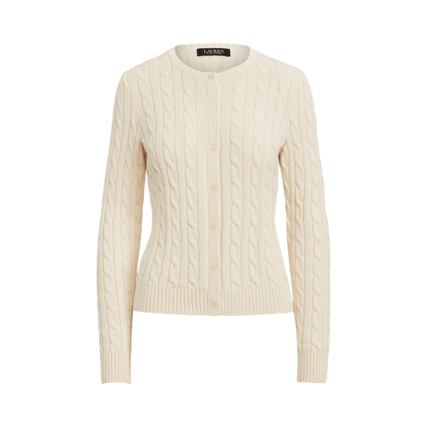 Cable-Knit Cotton Cardigan Jumper
