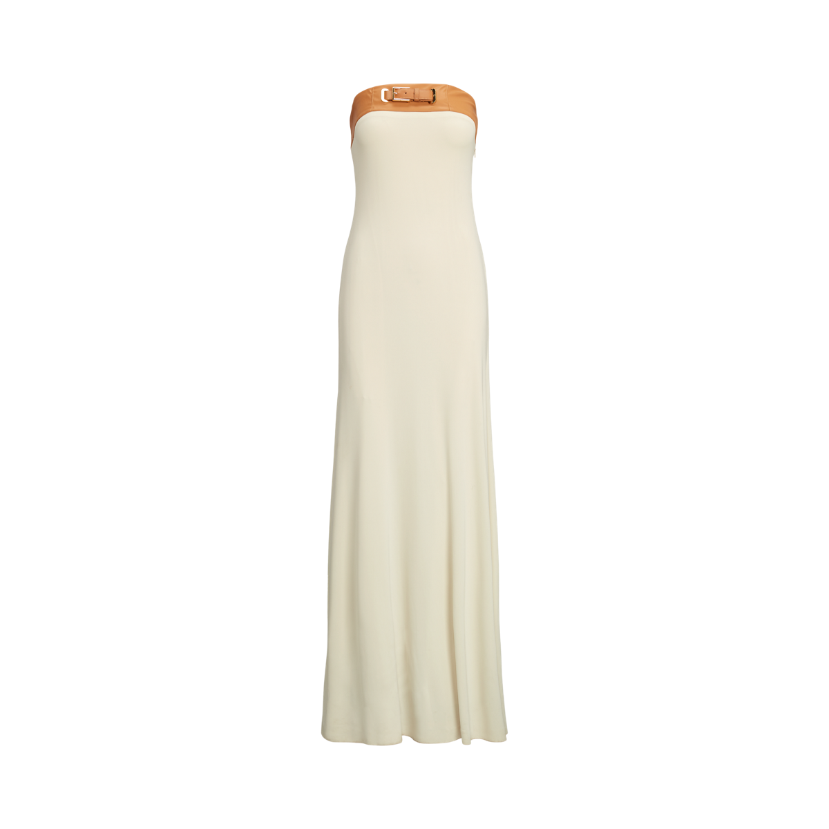 Women's Buckle-Trim Strapless Jersey Gown