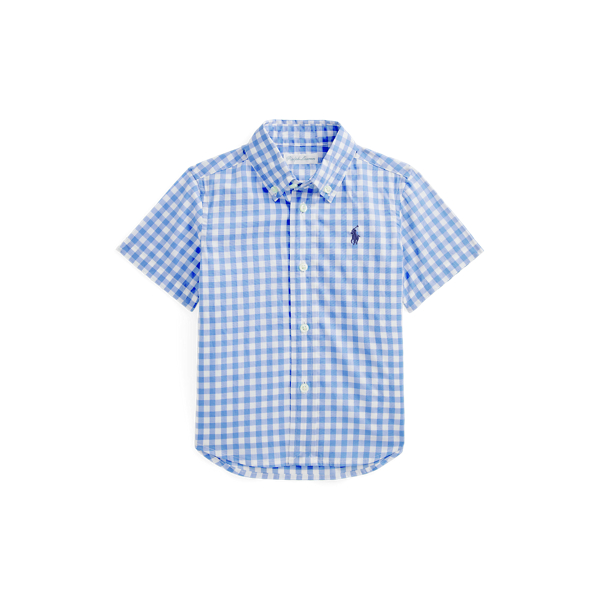 Gingham Poplin Short-Sleeve Shirt Baby Boy 1