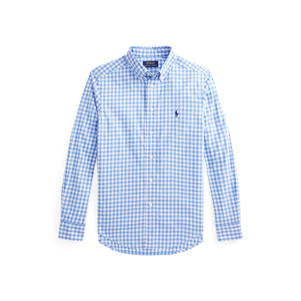 Gingham Cotton Poplin Shirt