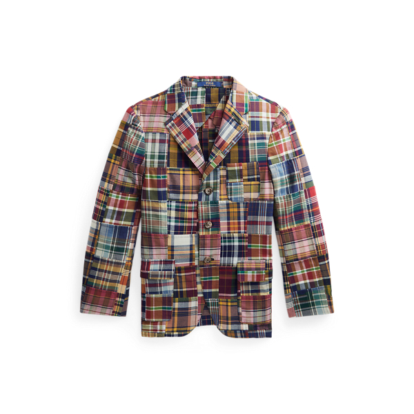 Polo ralph top lauren madras blazer