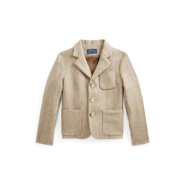 Peplum Hem Linen Blend Blazer