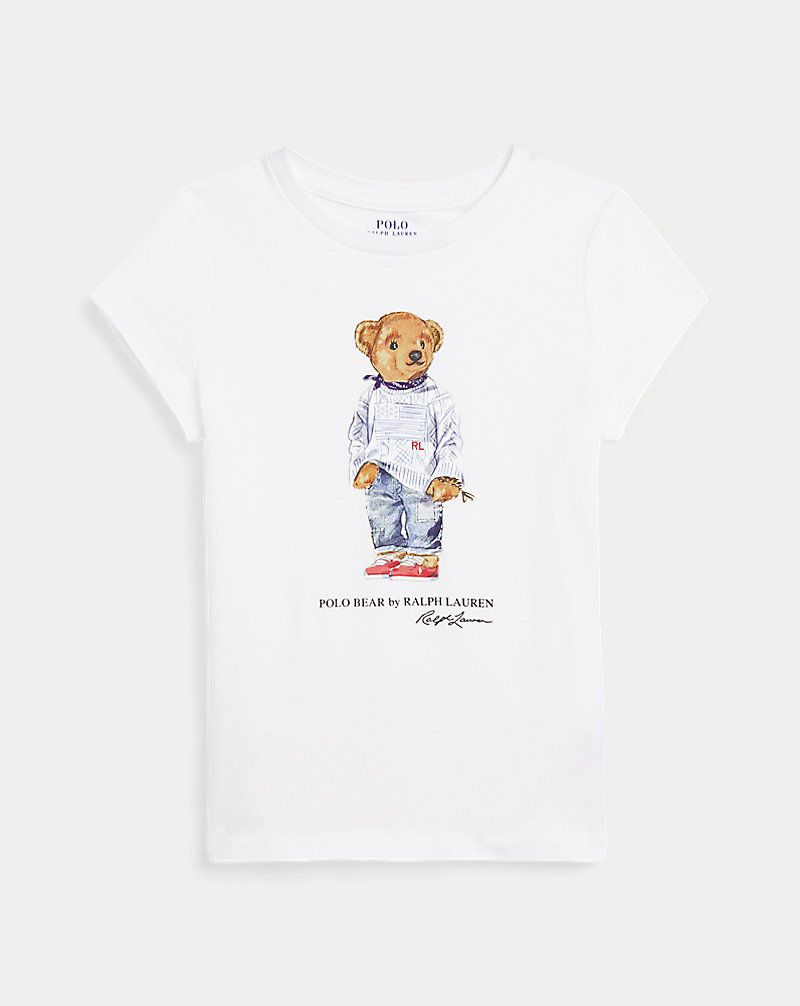 Katoenen jersey T-shirt met Polo Bear MEISJES 1,5-6,5 JAAR 1