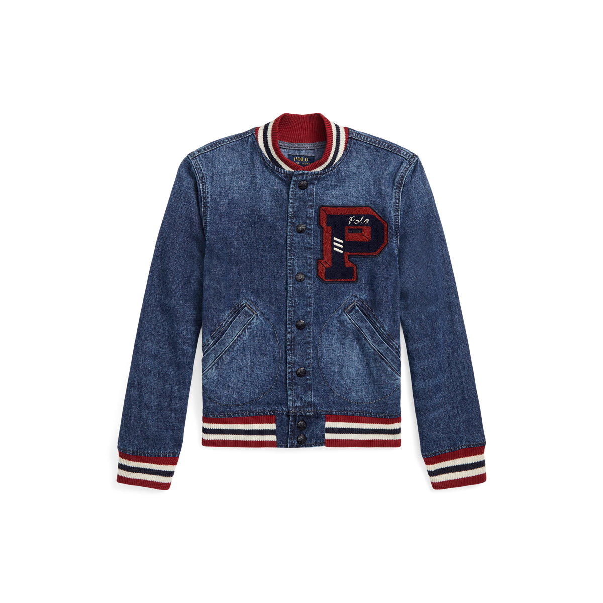 Denim Letterman Jacket