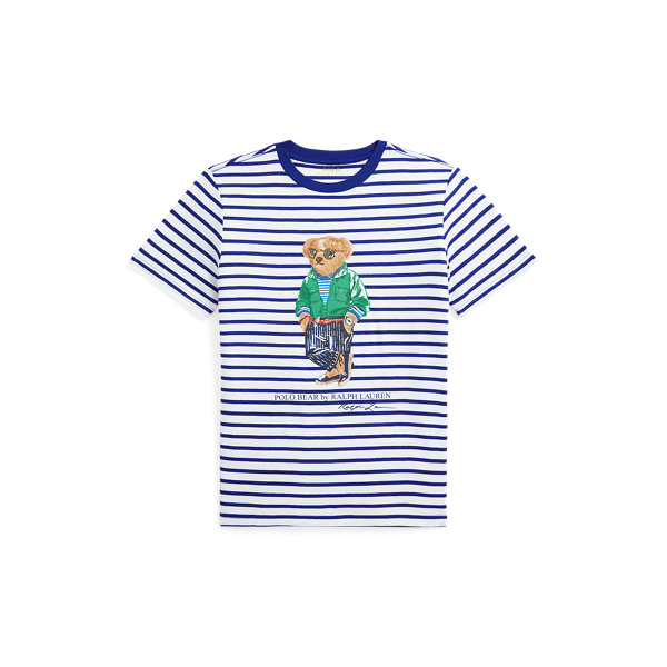 Polo Bear Striped Cotton Tee