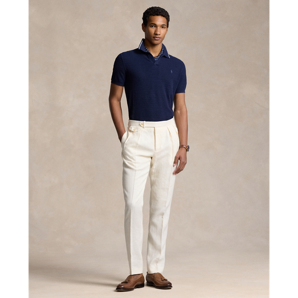 Pleated Linen Trouser Polo Ralph Lauren 1