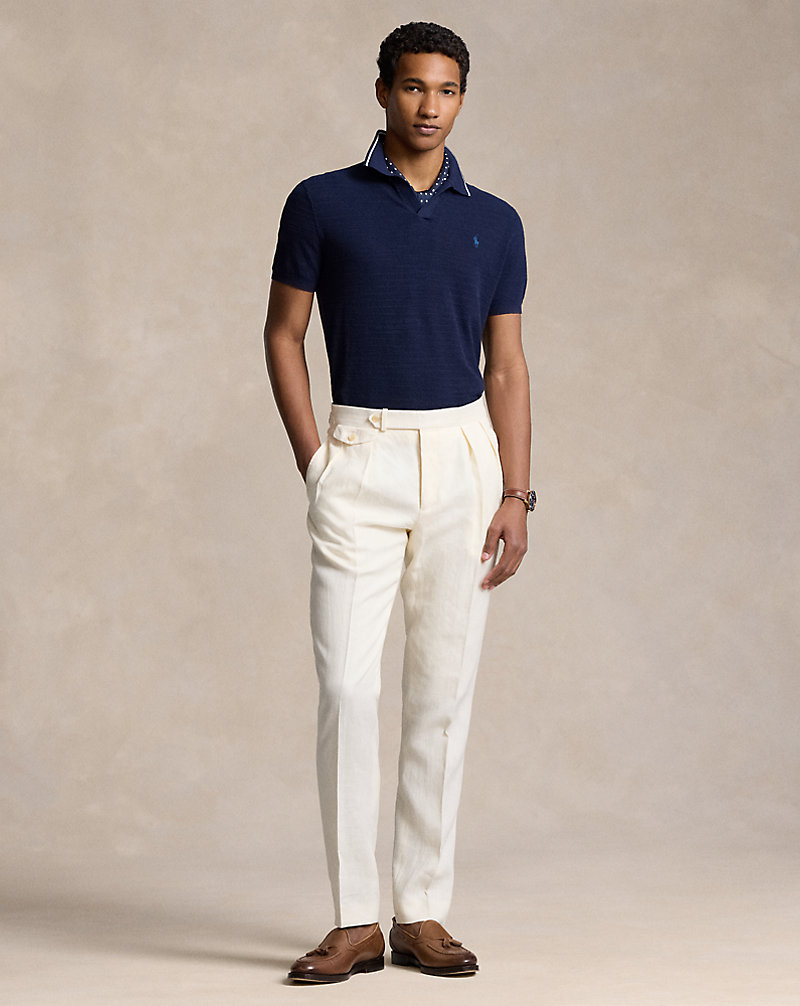 Pleated Linen Trouser Polo Ralph Lauren 1
