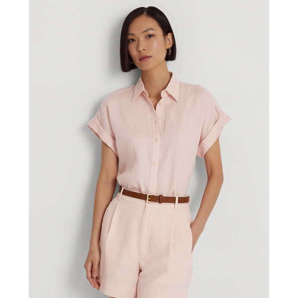 Lauren Linen Dolman-Sleeve Shirt 1