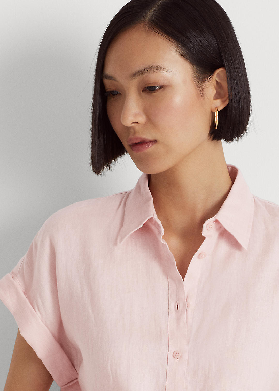 Lauren Linen Dolman-Sleeve Shirt 5
