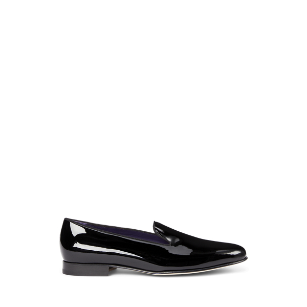 Alonzo Patent Calfskin Slipper
