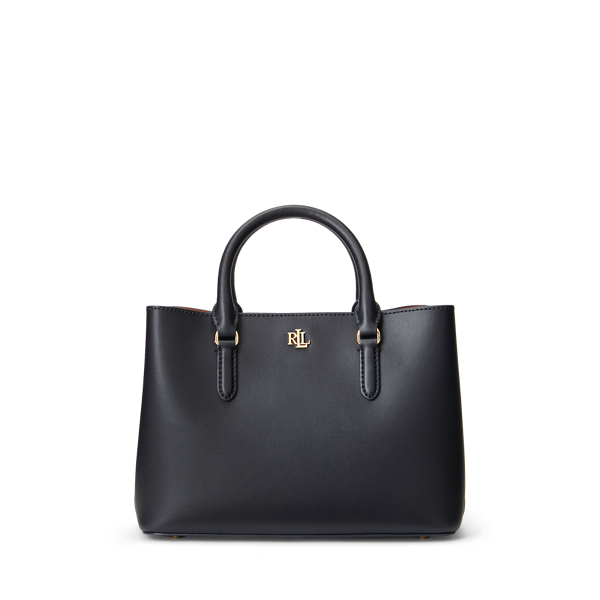 Smooth Leather Small Marcy Satchel for Women Ralph Lauren NO