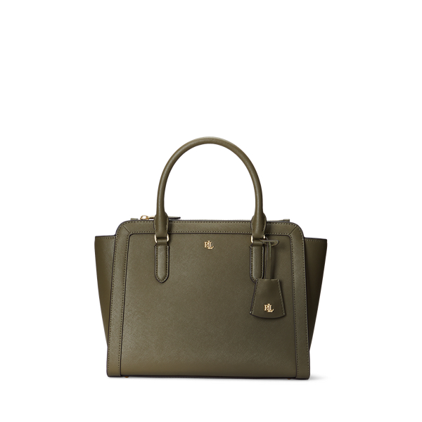 Crosshatch Leather Medium Brooke Satchel for Women Ralph Lauren® NL