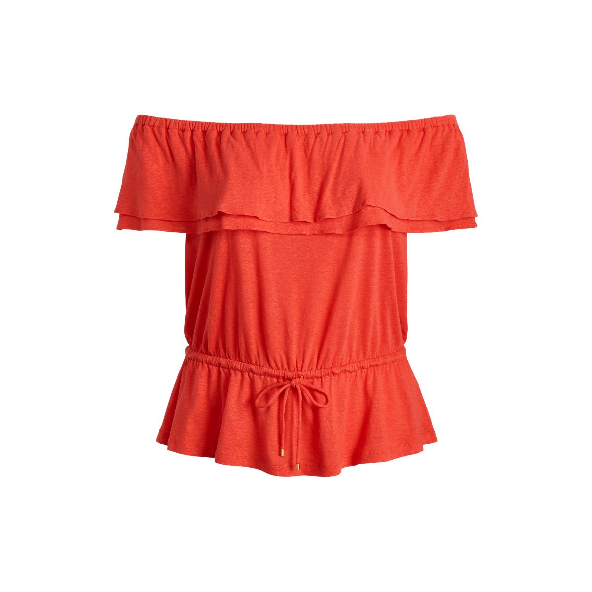 Off shoulder online polo top
