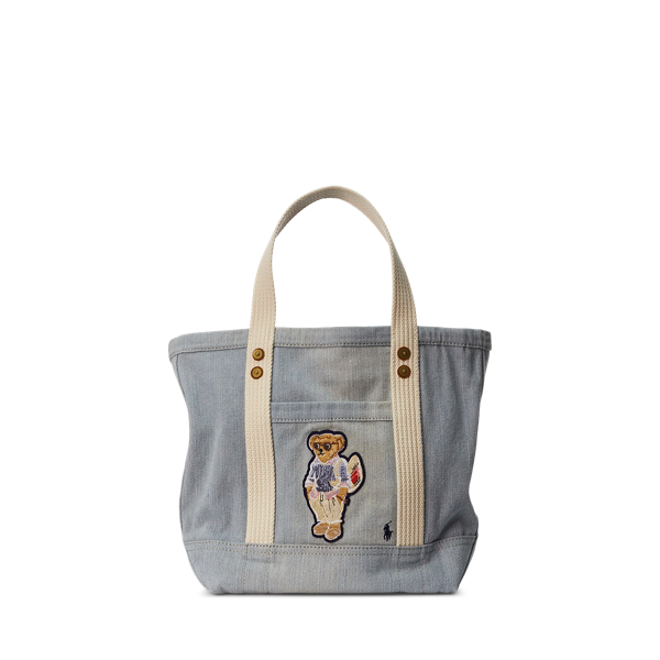 Ralph lauren denim top tote bag
