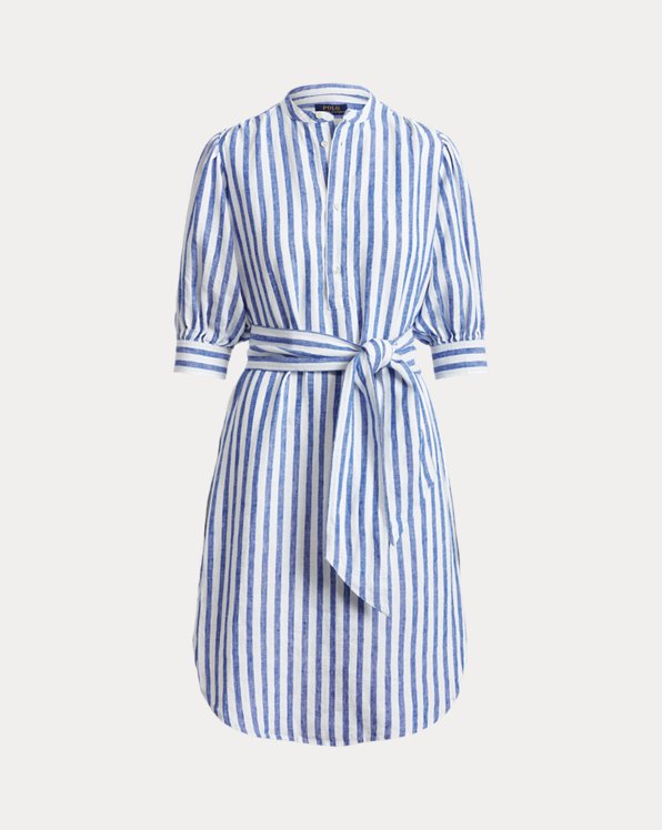 Gestreiftes Hemdkleid aus Baumwolle Ralph Lauren Mädchen Kleidung Kleider Freizeitkleider 