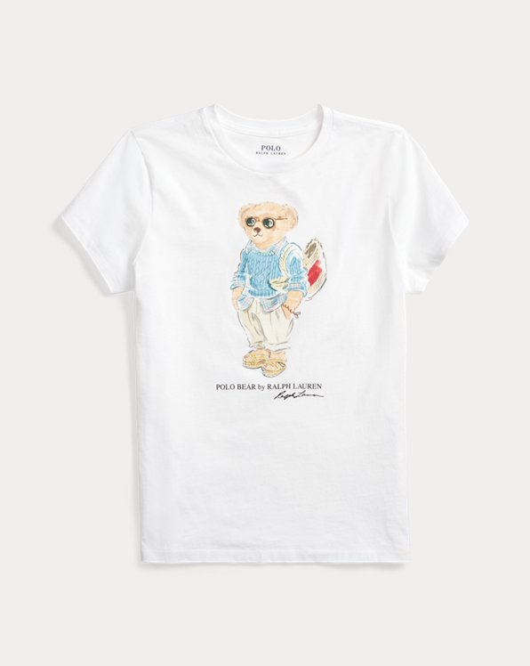 Summer Cable Polo Bear Jersey T-Shirt