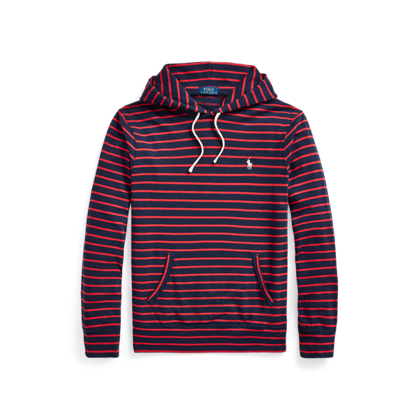 Striped Cotton Linen Terry Hoodie