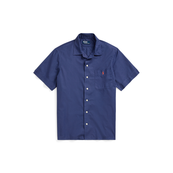 Classic Fit Woven Camp Shirt
