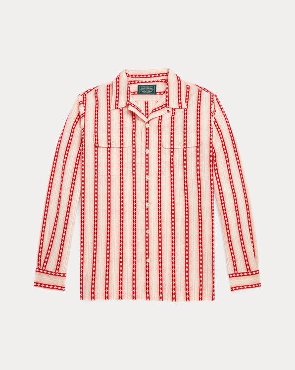 Classic Fit Cotton-Linen Camp Shirt