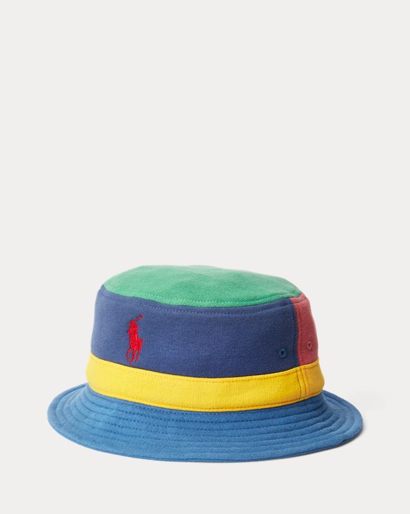Colour-Blocked Fleece Bucket Hat