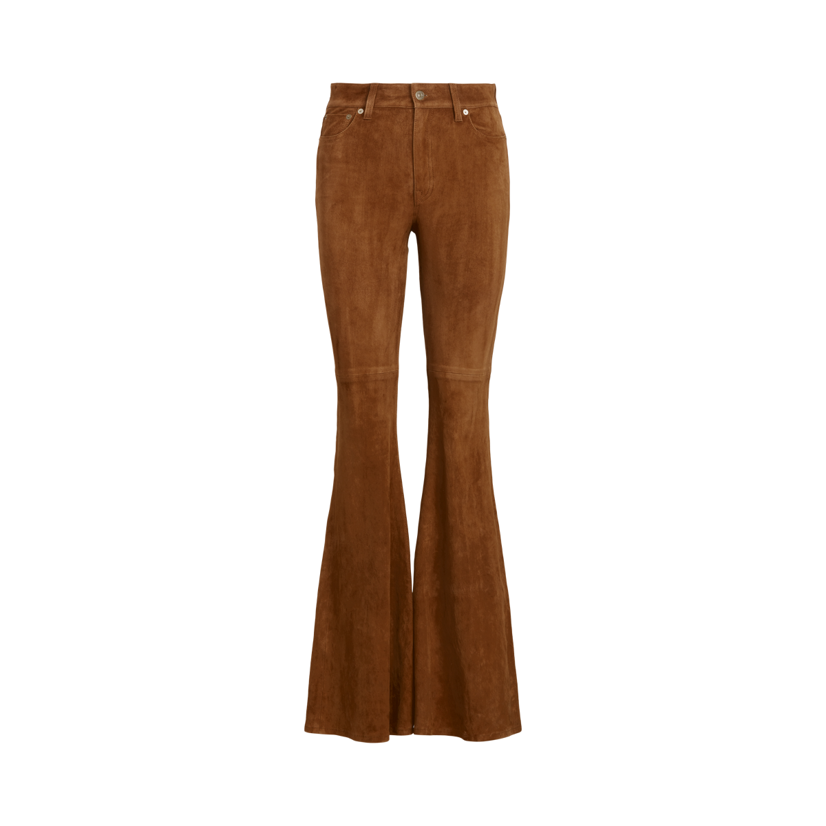 Lambskin Suede Flare Pant
