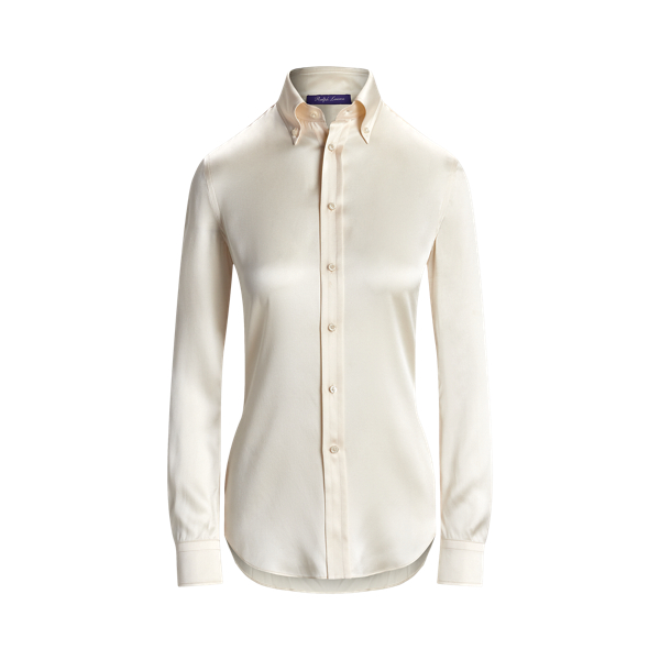 Cameron Stretch Mulberry Silk Shirt for Women | Ralph Lauren® BR