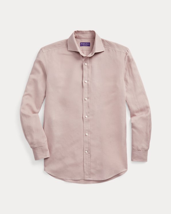 Linen-Silk Canvas Shirt