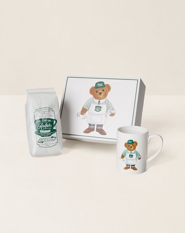 Ralph's Coffee Polo Bear Mug Gift Set