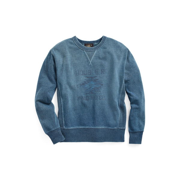 Indigo French Terry Graphic Sweatshirt | Ralph Lauren