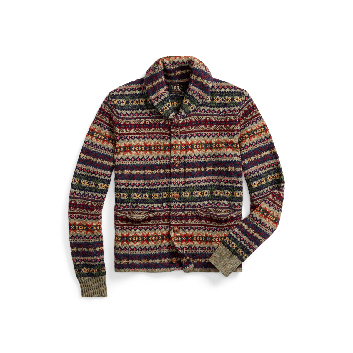 Fair Isle Wool-Cashmere Cardigan