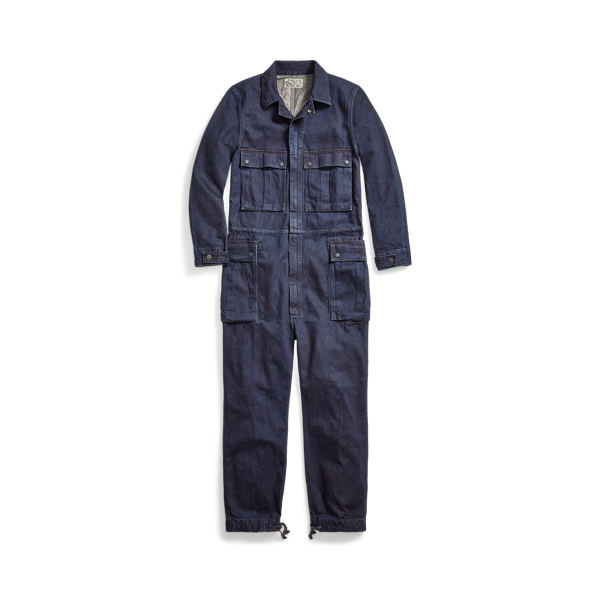 Indigo Rinsed Denim Coverall