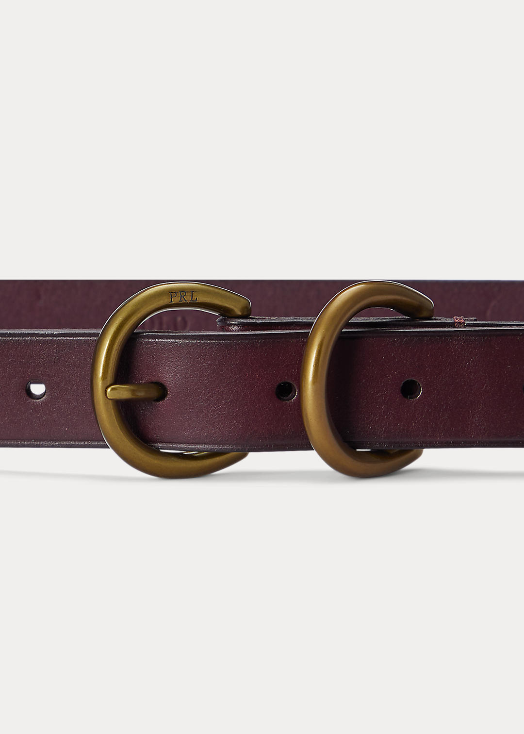Polo Ralph Lauren D-Ring Vachetta Leather Skinny Belt 2