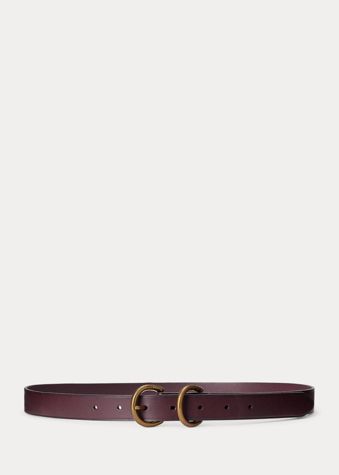 Polo Ralph Lauren D-Ring Vachetta Leather Skinny Belt 1