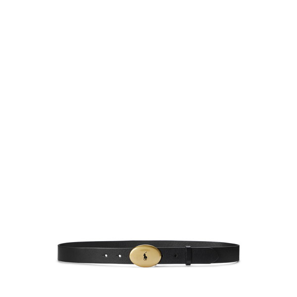 Polo ID Oval-Buckle Calfskin Belt | Ralph Lauren® Australia