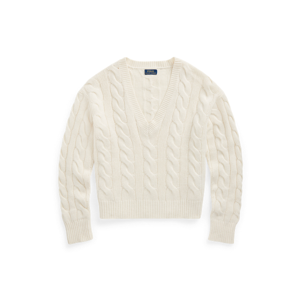 V neck on sale sweater ralph lauren