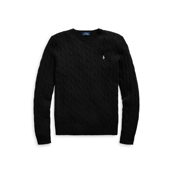 Cable Wool-Cashmere Crewneck Jumper