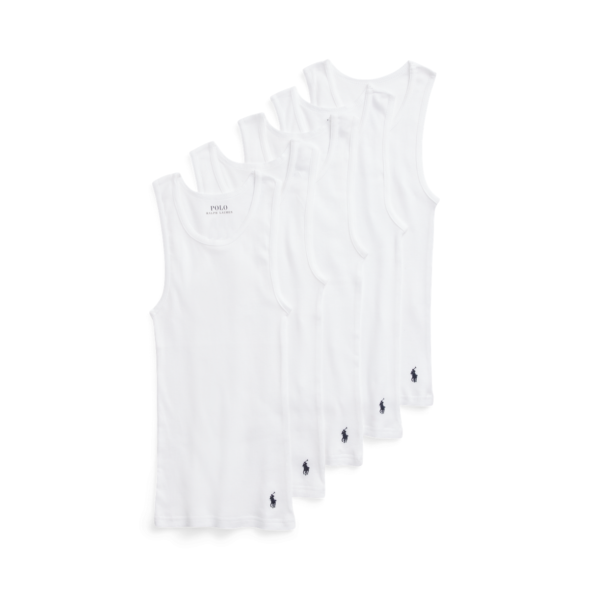 Solid Classic Tank 5 Pack Ralph Lauren