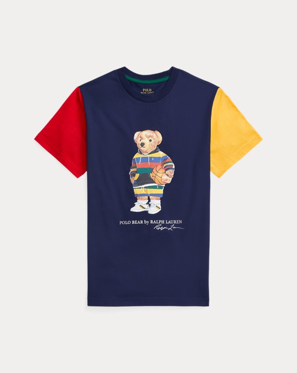 Polo Bear Colour-Blocked Cotton T-Shirt