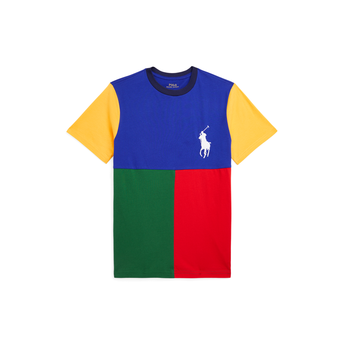 Big Pony Color Blocked Cotton Tee